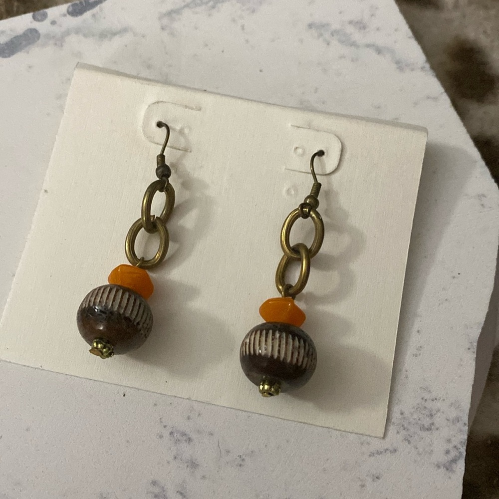 Copper earrings. Free with $10 purchase